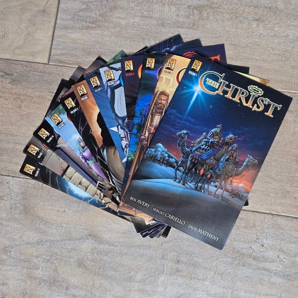 Kingstone Comics THE CHRIST Graphic Novel Vol 1-12 Set Sergio Cariello COMPLETE